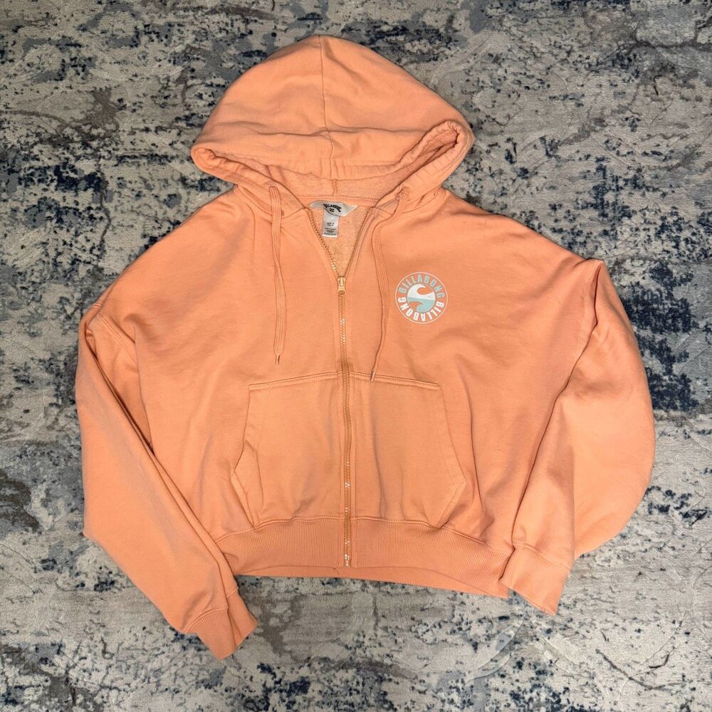 Billabong Coral Zip It Hoodie Womens Medium Y2K